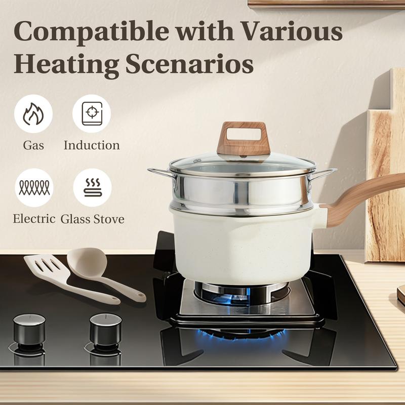 Bestideasell Ceramic Granite Cookware Set (25-Piece Kit)