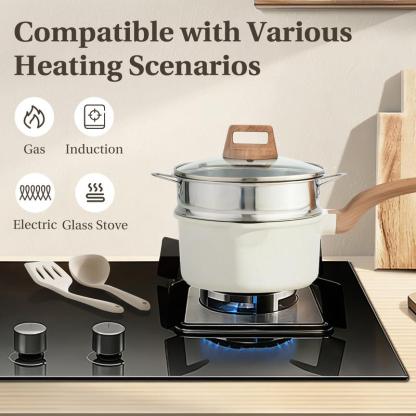 Bestideasell Ceramic Granite Cookware Set (25-Piece Kit)