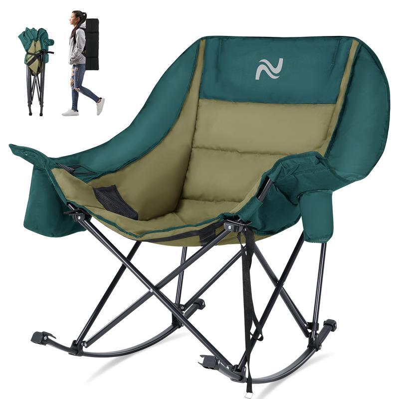 🔥HOT SALE🔥Oversized Rocking Camping Chair - Duty 400 LBS