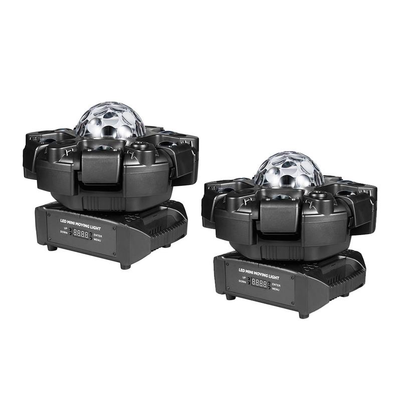 6-in-1 LED RGBW 6 Arms DJ Lights for Parties Support DMX-512