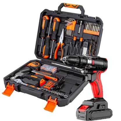 Bestideasell 128 Piece Power Tool Combo Kits with 21V Cordless Drill