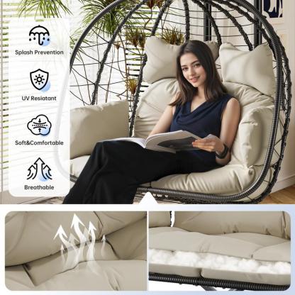 Bestideasell© Double Hanging Egg Chair