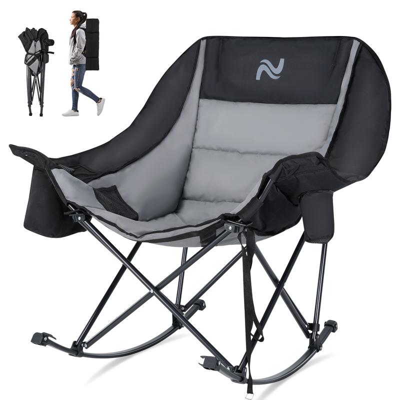 🔥HOT SALE🔥Oversized Rocking Camping Chair - Duty 400 LBS