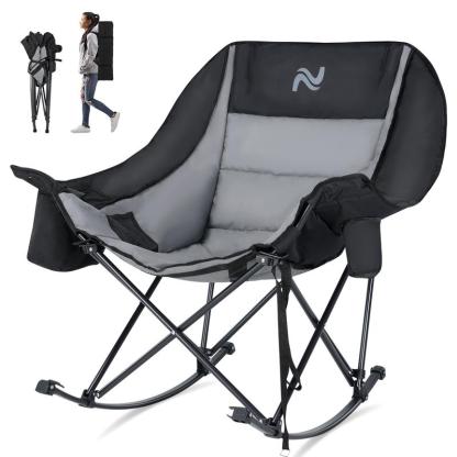 🔥HOT SALE🔥Oversized Rocking Camping Chair - Duty 400 LBS 