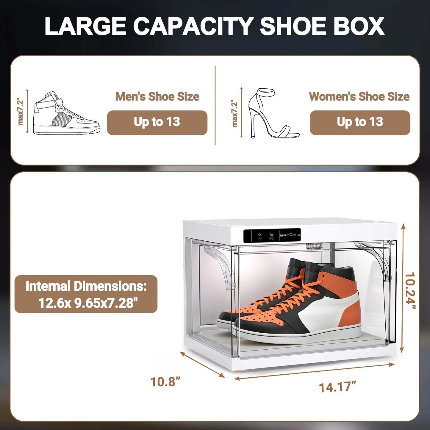 TUME SneakerBox - LED Display Case 4-Pack
