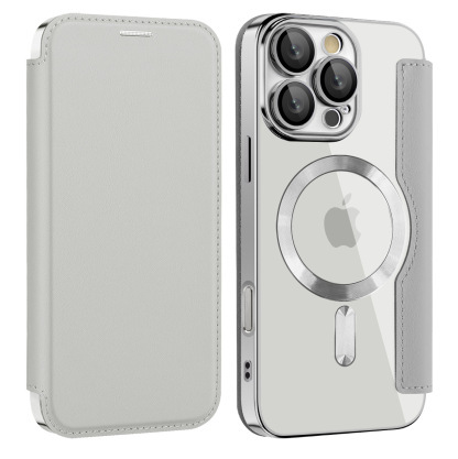 Leather Wallet Magsafe Bracket Mobile Phone Case for Apple iPhone