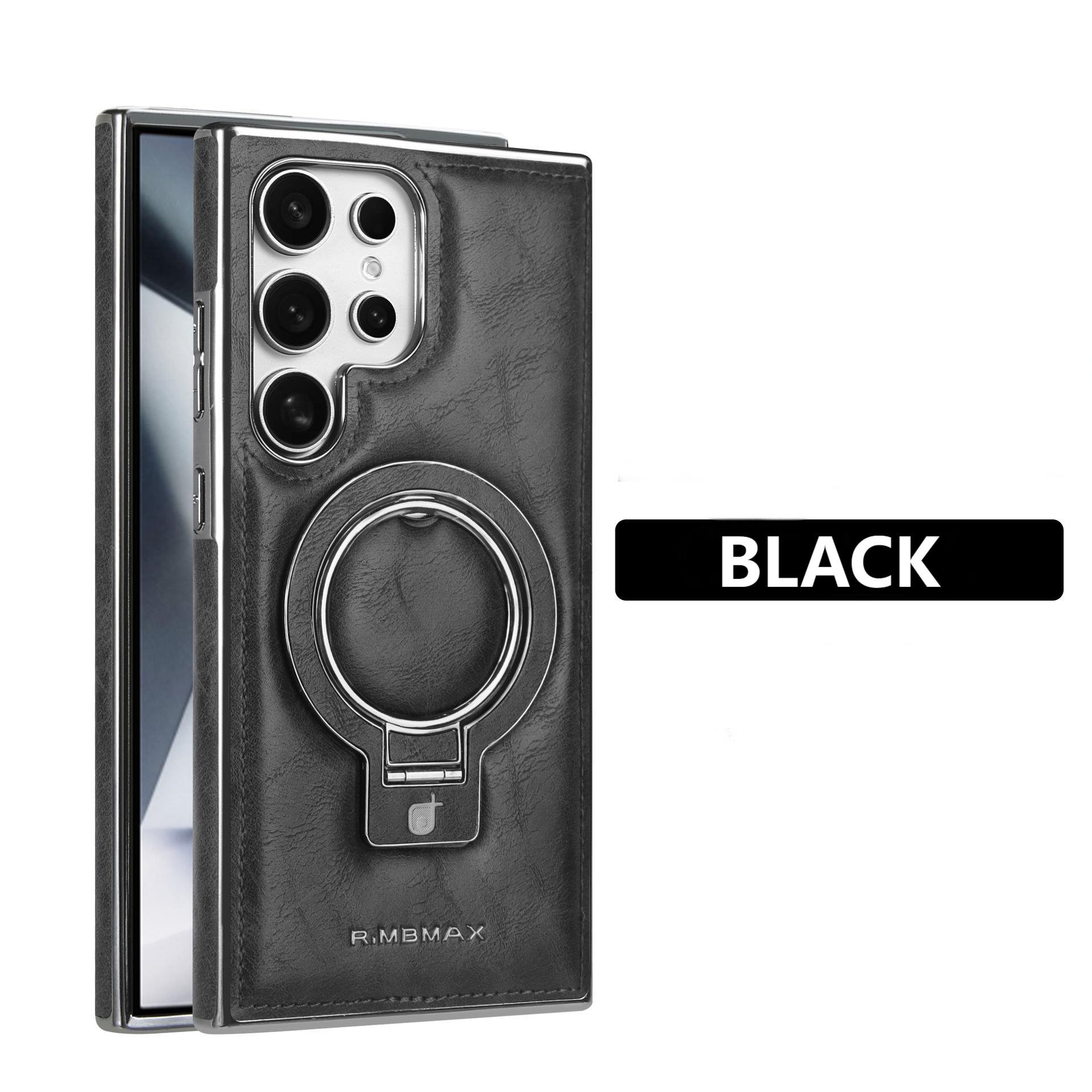 Premium PU Leather Case with Magnetic Stand for Samsung