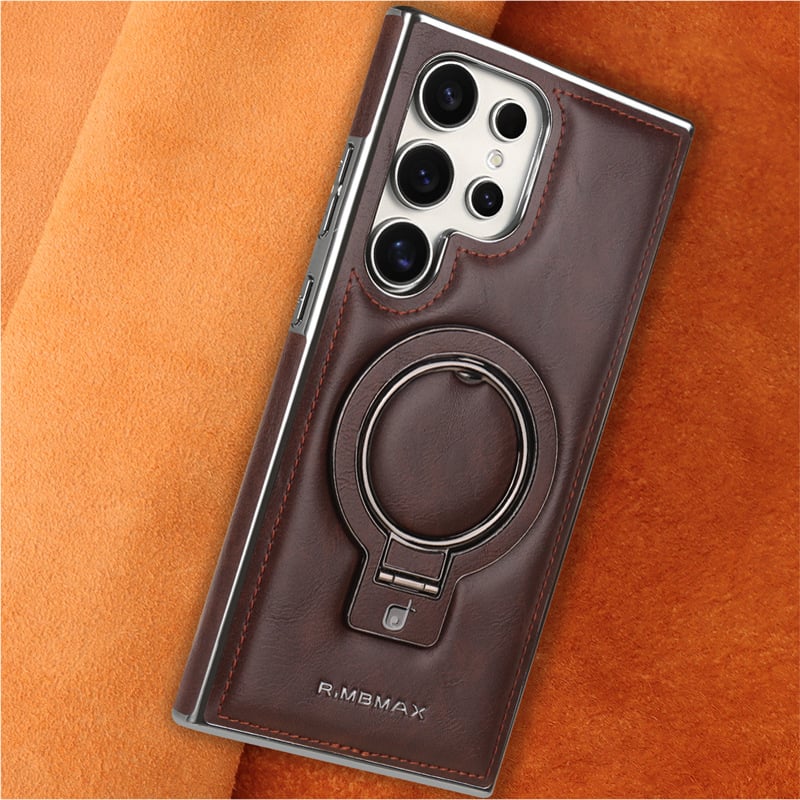 Premium PU Leather Case with Magnetic Stand for Samsung