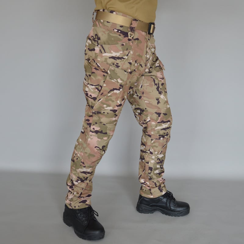 🔥Erkek Rahat Düz Kesim Kargo İş Pantolonu Taktiksel Günlük Peluş Kalınlaştırılmış Atletik Kesim Pantolon Çok Cepli