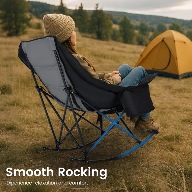 🔥HOT SALE🔥Oversized Rocking Camping Chair - Duty 400 LBS 