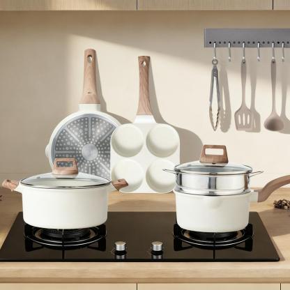 Bestideasell Ceramic Granite Cookware Set (25-Piece Kit)