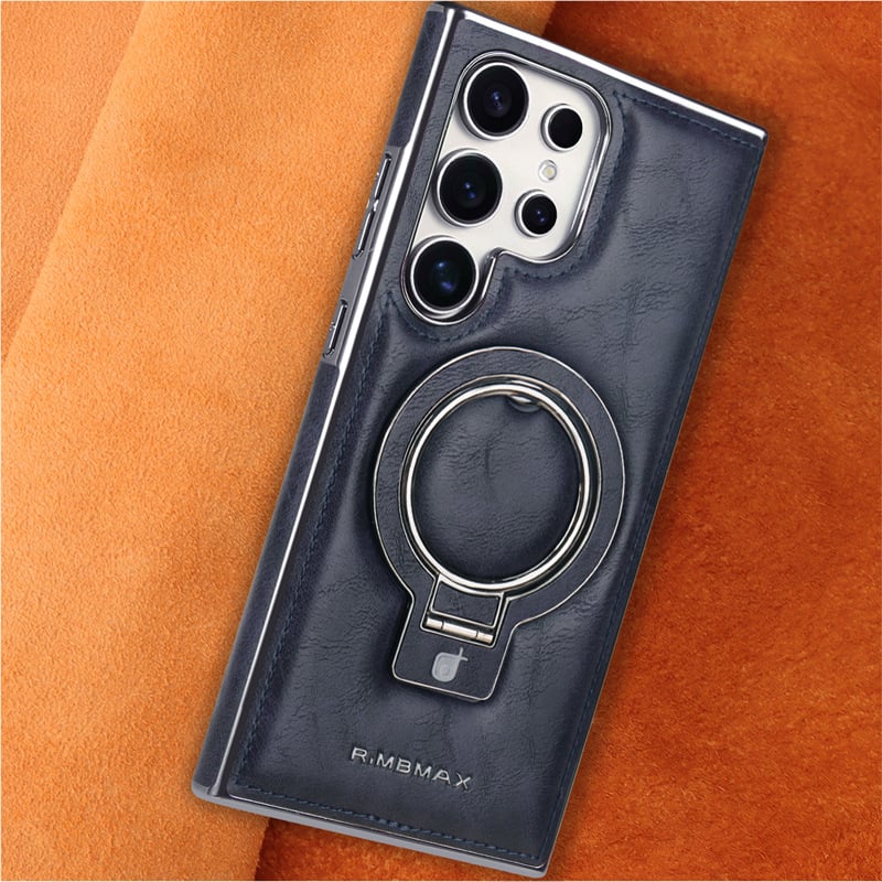 Premium PU Leather Case with Magnetic Stand for Samsung