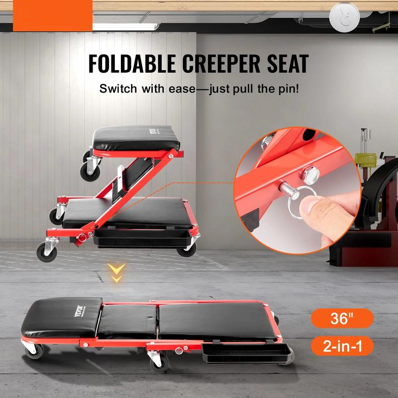 The Perfect Father's Day Gift - 36 in Auto Repair Mechanic Tool300 lbs Load 