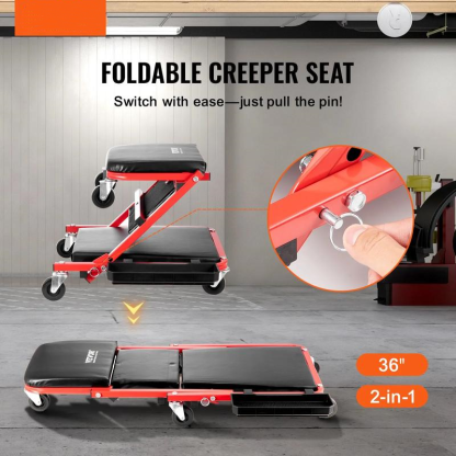 The Perfect Father's Day Gift - 36 in Auto Repair Mechanic Tool300 lbs Load 