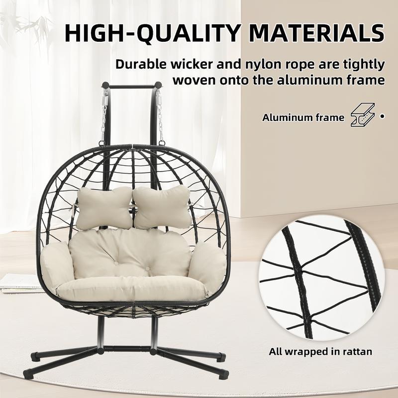 Bestideasell© Double Hanging Egg Chair