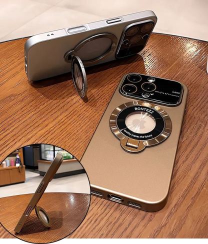Luxury Magsafe Bracket Anti-fall Mobile Phone Case for iPhone