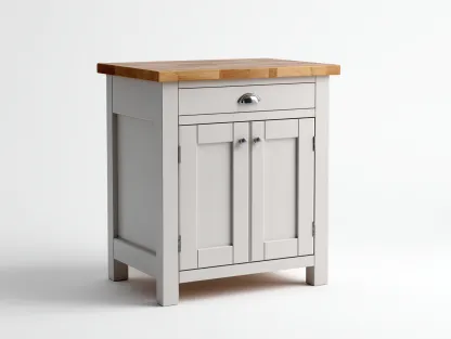 Buffet-Bois massif-MDF-64 x 38 x 78 cm-blanc-naturel-style campagne moderne-Roomuphaus
