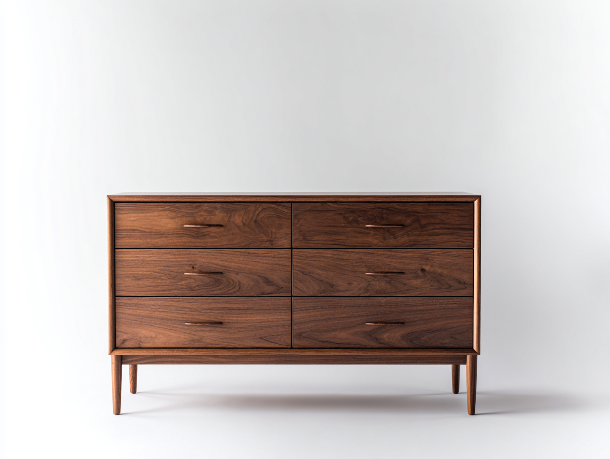 Commode - bois massif-MDF - 138 x 44 x 82 cm - brun - style moderne-Nestgetbay
