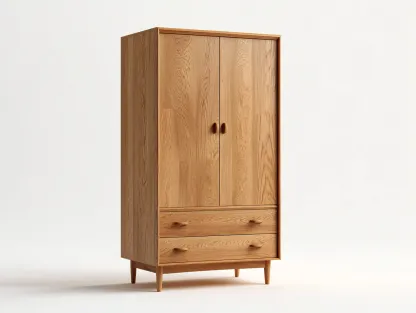 Armoire - bois - 100 x 55 x 185 cm - chêne naturel - style scandinave-Nookgetshop