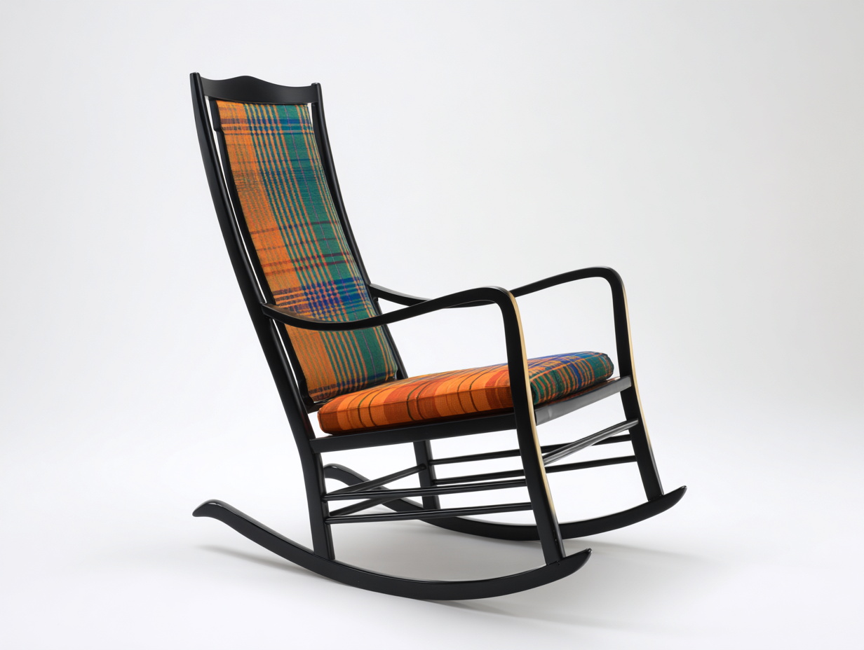 Mecedora tapizada tela estampada 77x90x98 cm-multicolor-salón-diseño clásico-Roommynest