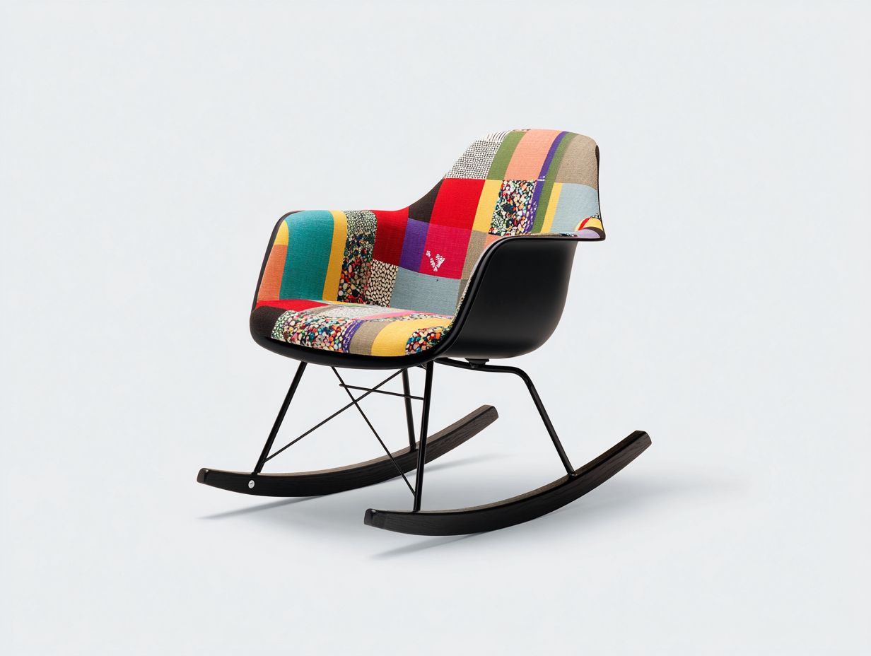 Mecedora tapizada tela multicolor 70x85x88 cm-multicolor-salón-diseño moderno-Roommynest