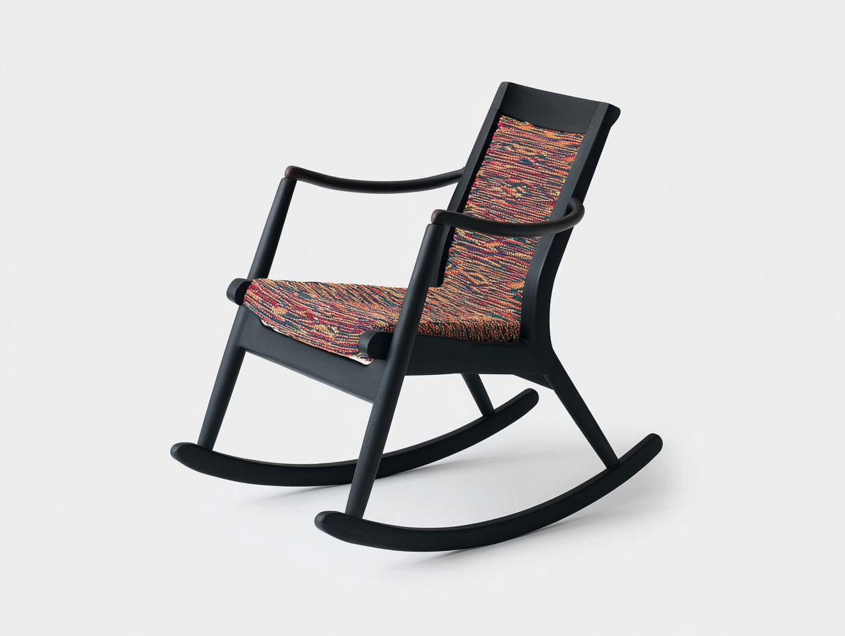 Mecedora tapizada tela multicolor 74x88x92 cm-multicolor-salón-diseño moderno-Roommynest