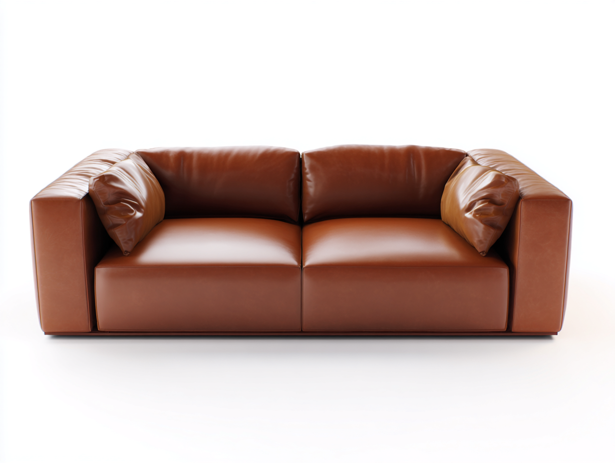 Zweisitzer Sofa Kunstleder 170x90x75 cm - Braun - Modernes Design für Wohnzimmer-Cozygetio