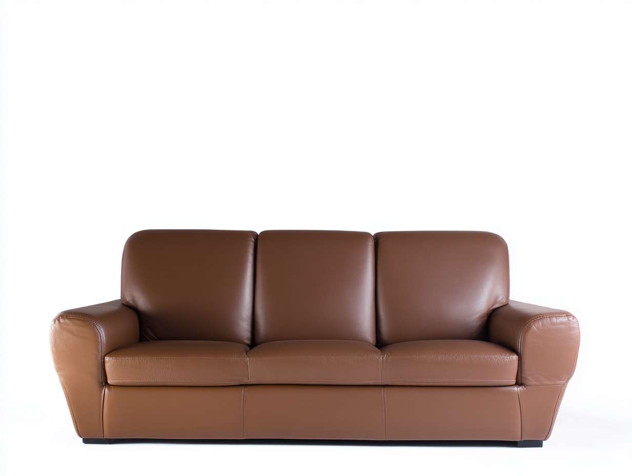 Zweisitzer Sofa Echtleder 200x90x85 cm - Braun - Modernes Design geeignet für Wohnzimmer-Cozygetio