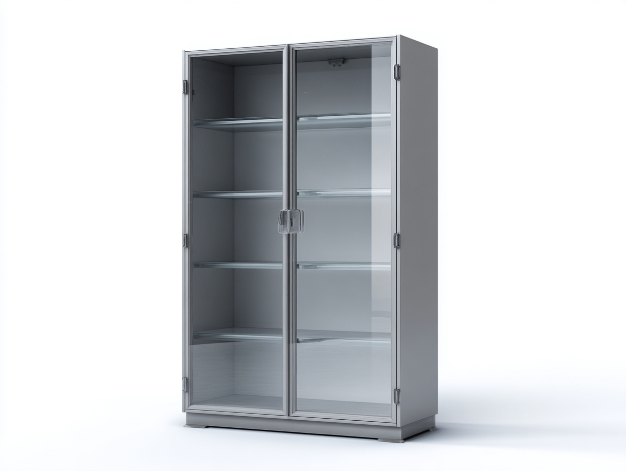Bücherregal Metall Glas 90x40x180 cm - Grau - Für Wohnzimmer Modernes Design-Homigohub