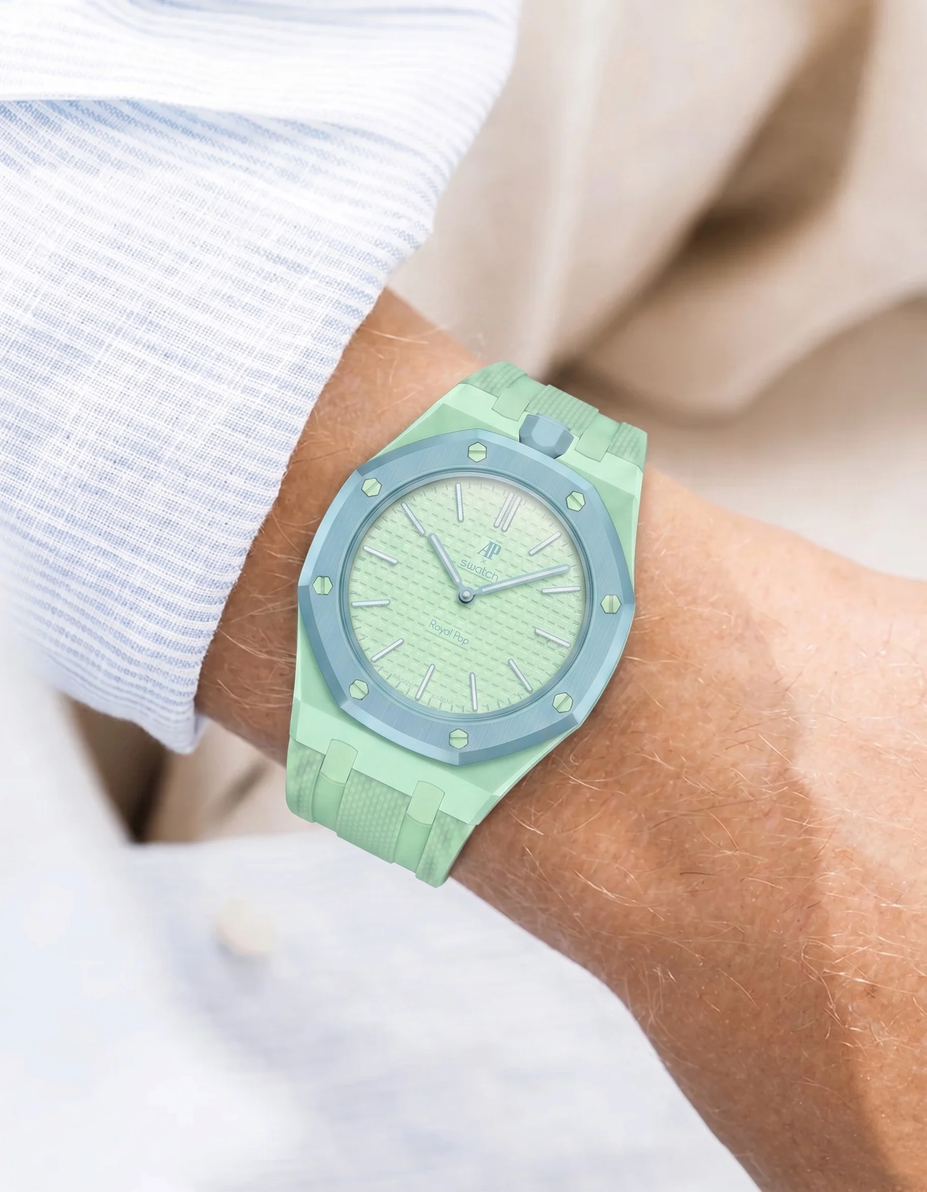Bracelet Swatch Royal Pop Blaue Acht