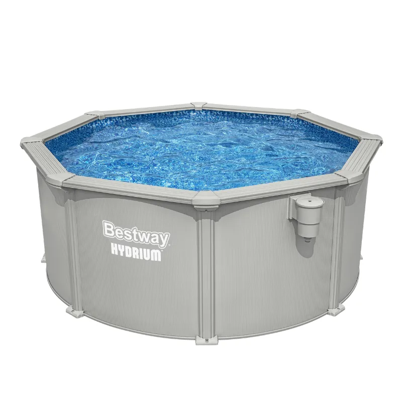Piscine acier ronde Hydrium 305 x 122 cm gris