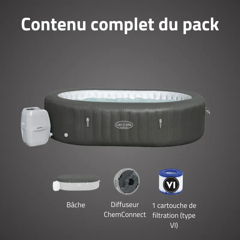 Spa gonflable ovale