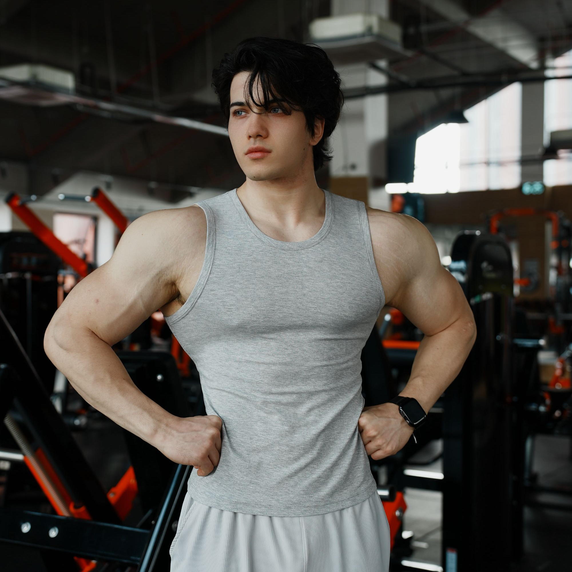 AOBOYUAN American-style vest 2.0 slim-fit 260g heavy-weight summer cooling sports training fitness vest
