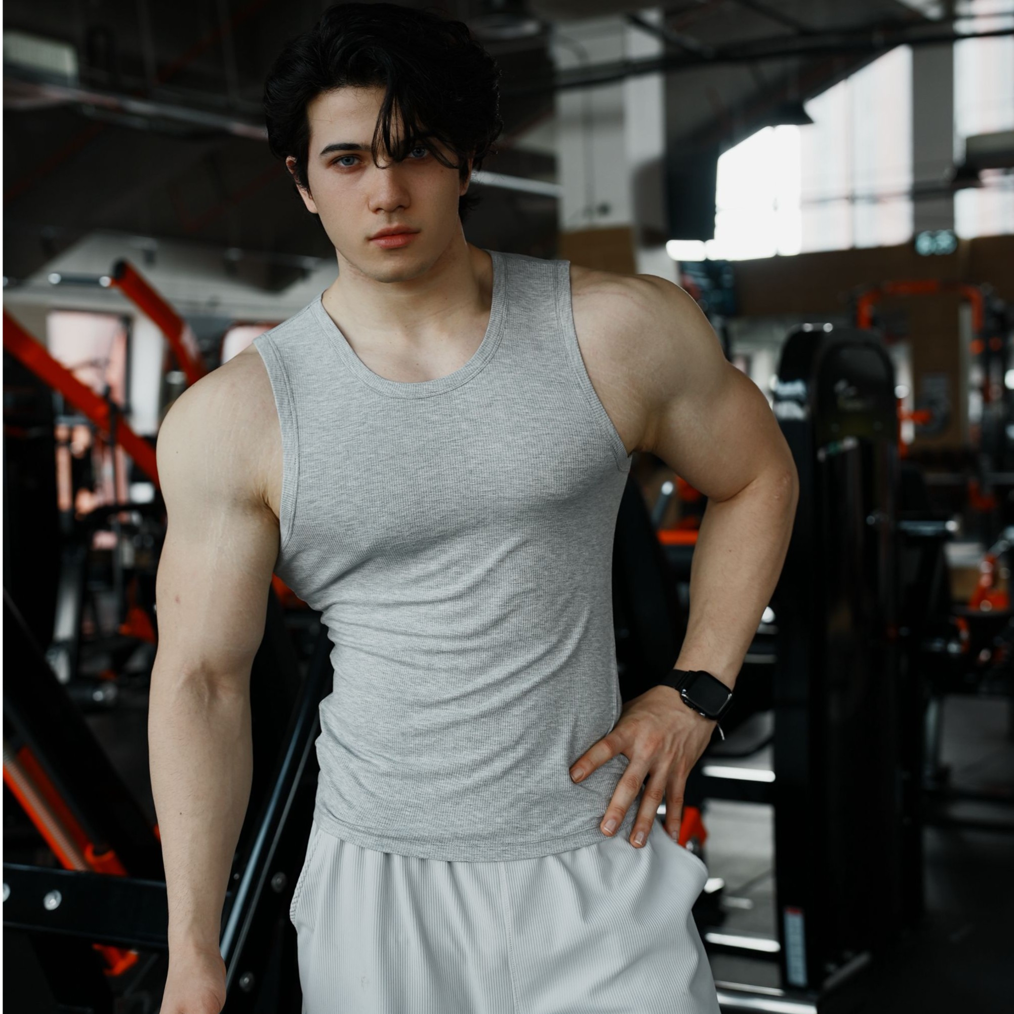 AOBOYUAN American-style vest 2.0 slim-fit 260g heavy-weight summer cooling sports training fitness vest