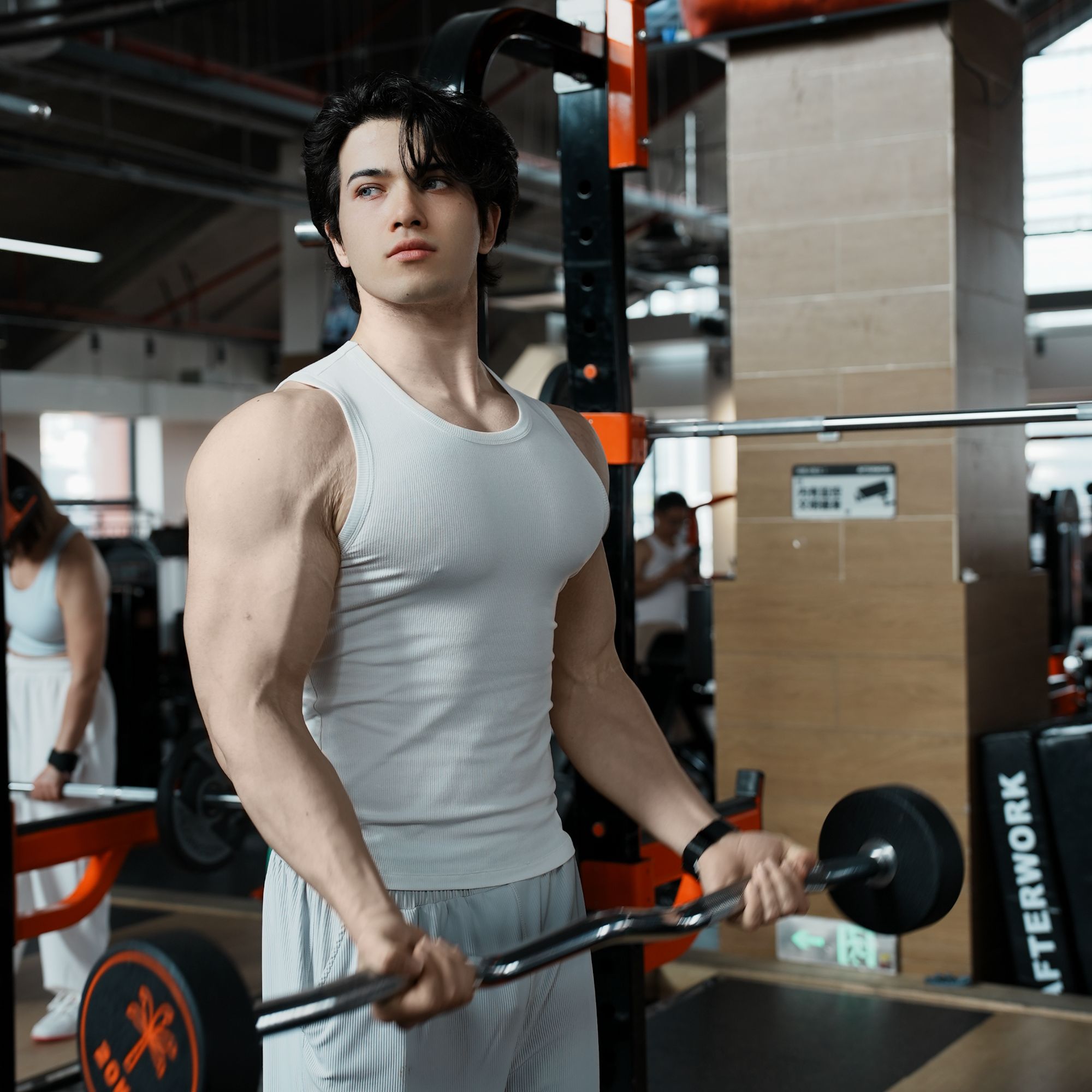 AOBOYUAN American-style vest 2.0 slim-fit 260g heavy-weight summer cooling sports training fitness vest