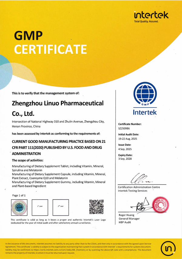 GMP Certificate