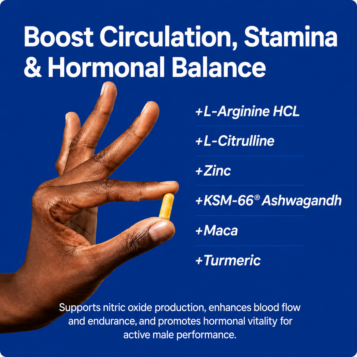 Boost circulation stamina and hormonal balance