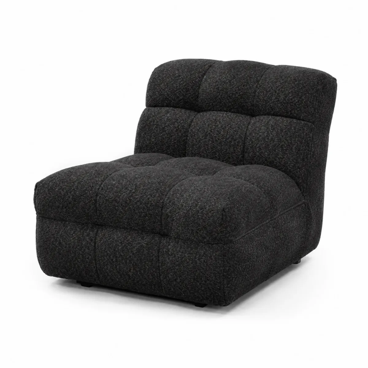 Fauteuil en tissu Gris Foncé 80cm