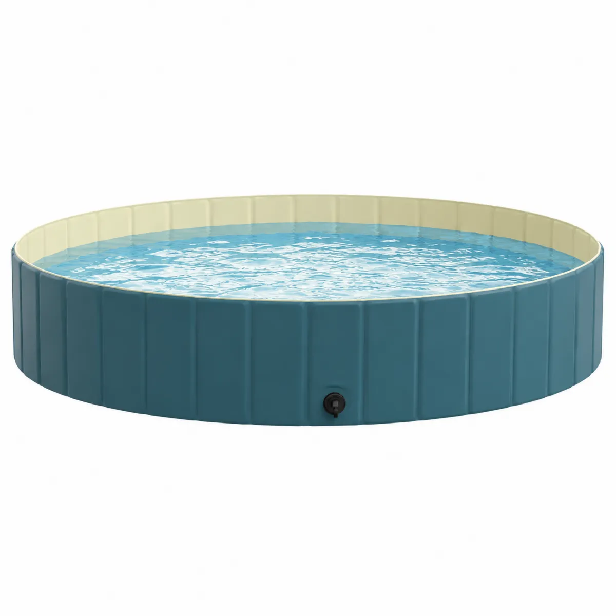 Piscina Redonda Desmontable de PVC Azul 160 cm