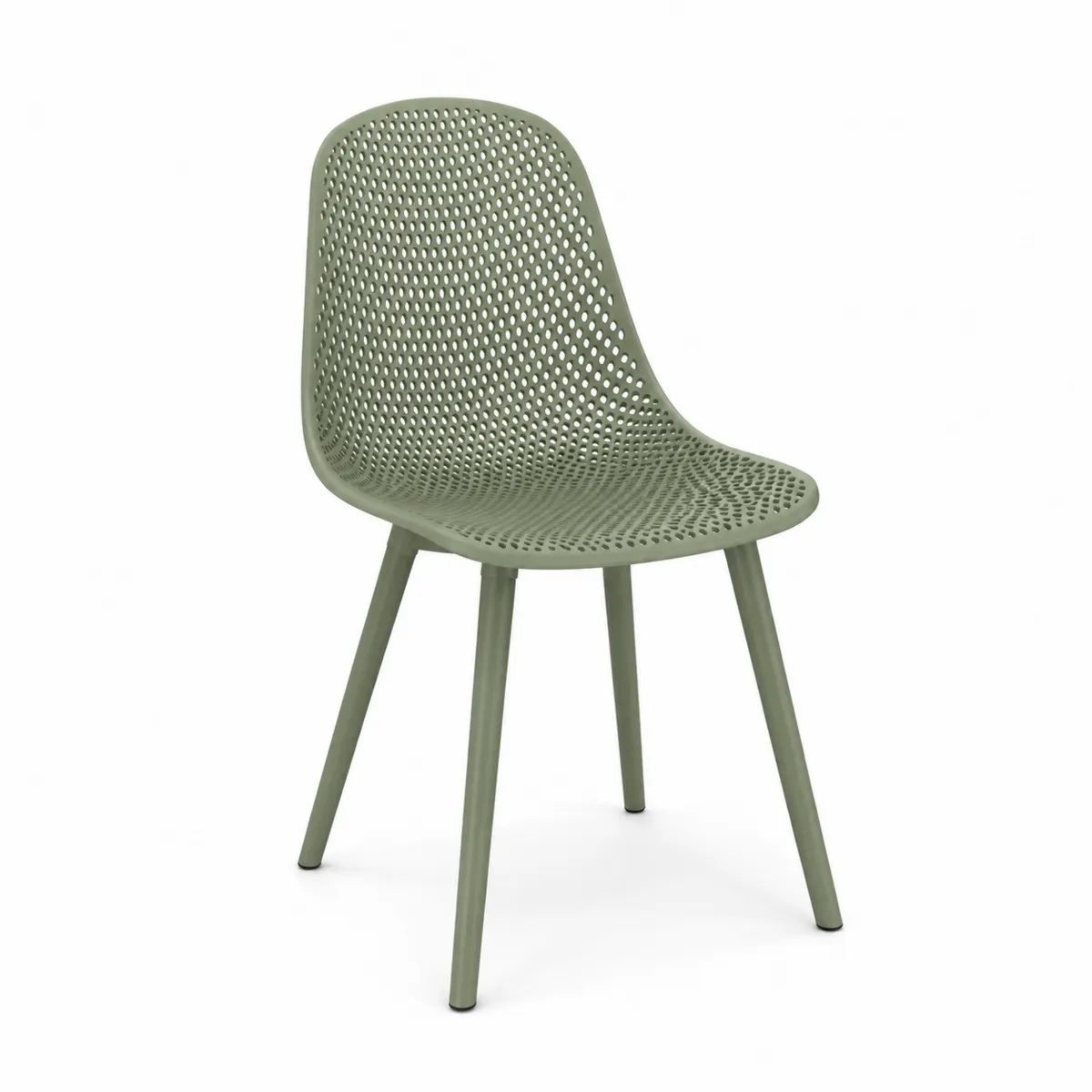 Silla de polipropileno para exterior Verde 80cm x 50cm x 50cm
