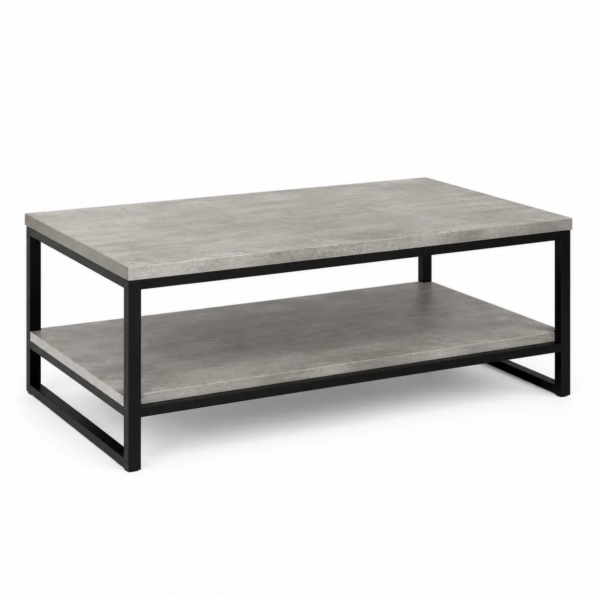 Mesa de centro de MDF y metal 100x60x40 cm