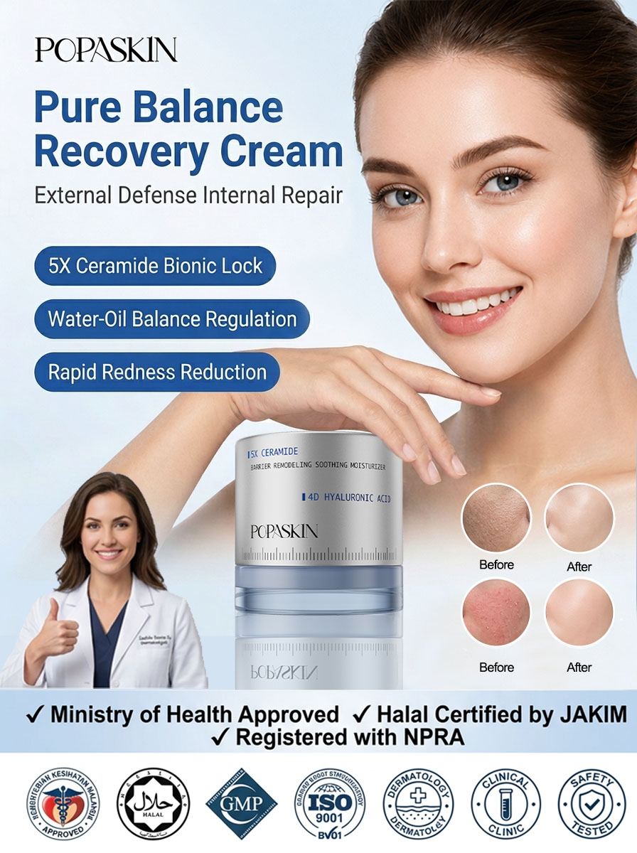 【3 Seconds Absorption】POPASKIN 5X Ceramide Barrier Moisturizing Repair Cream