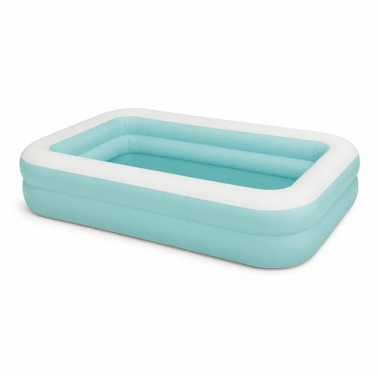 Piscine Gonflable Rectangulaire en PVC 262x175x56 cm Bleu et Blanc-Cosyvillaa