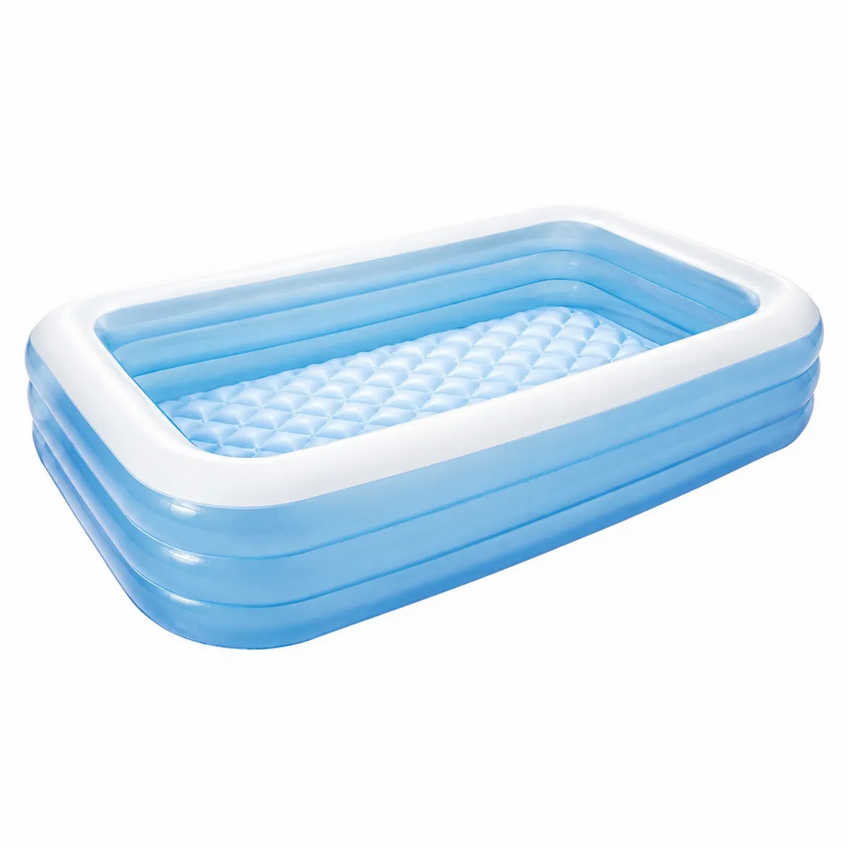 Piscine gonflable rectangulaire en vinyle 262x175x56 cm Bleu/Blanc-Cosyvillaa