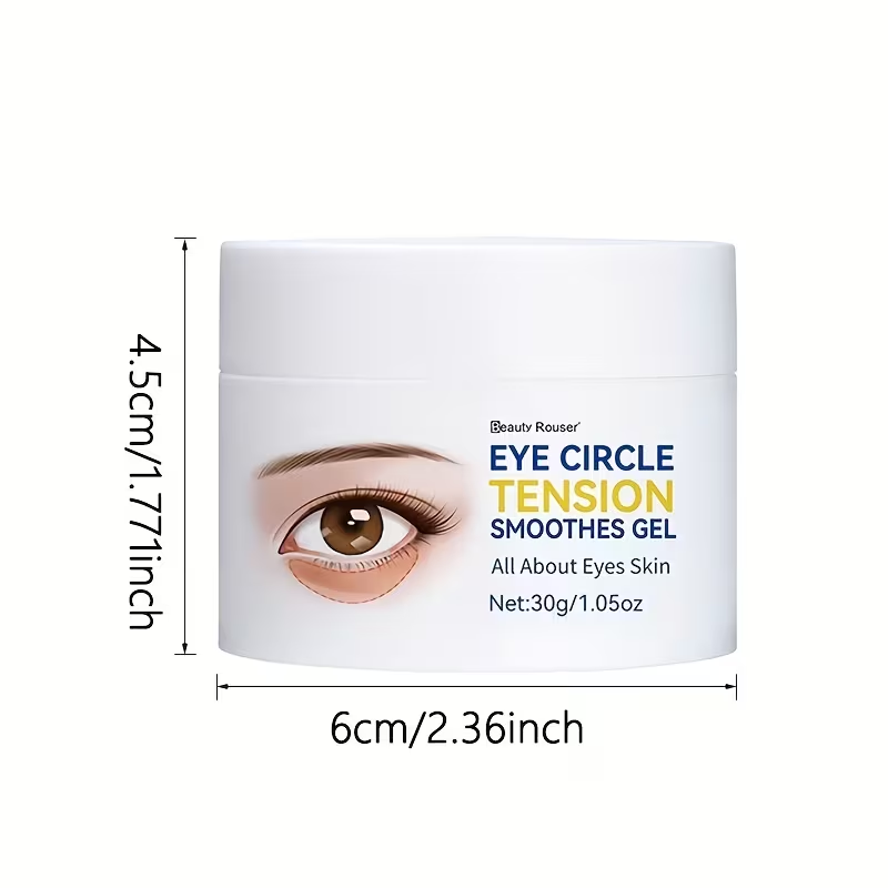 Eye Smoothes Gel 30g/1.05oz, Fast Smoothes Eye Bags, Firms And Moisturize Skin with Caffeine, Suitable for All Skin Types.