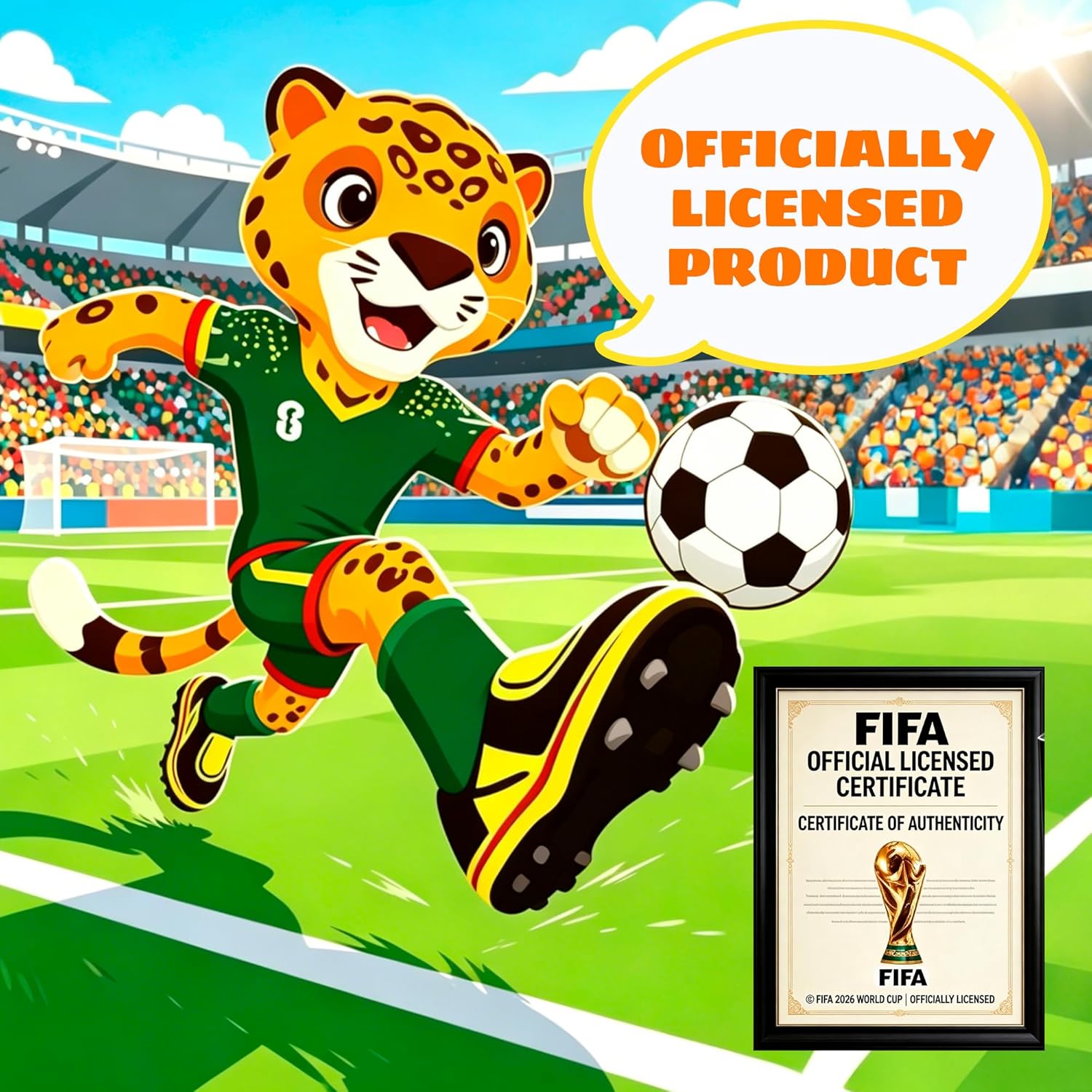 Officially Licensed 2026 World Cup Mascot Figurine – FWC26 Collectible Souvenir 