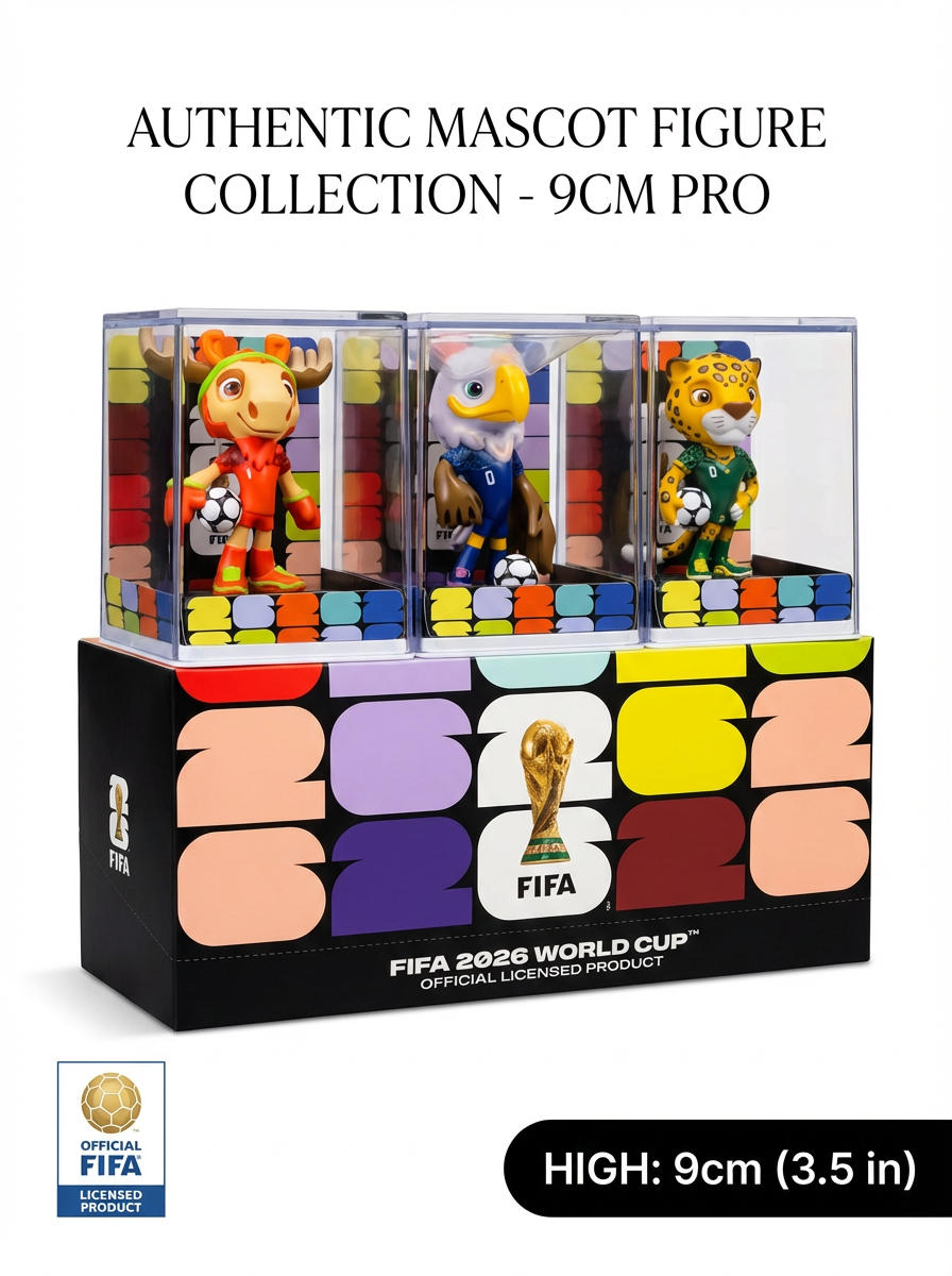 Officially Licensed 2026 World Cup Mascot Figurine – FWC26 Collectible Souvenir (9cm Premium Display Model)