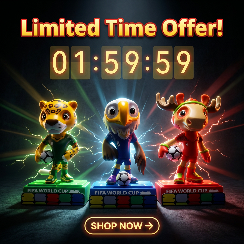 Officially Licensed 2026 World Cup Mascot Figurine – FWC26 Collectible Souvenir (9cm Premium Display Model)