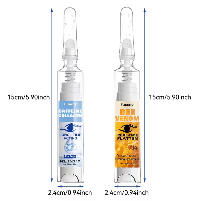 Day and Night Eye Cream Set, Instant Lift Eye Cream, Contains Collagen, Bee Venom And Caffeine, for Dark Circles And Puffiness, Firming, Lifting, Deep Moisturizing And Nourishing Eye Skin