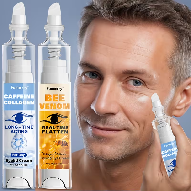 Day and Night Eye Cream Set, Instant Lift Eye Cream, Contains Collagen, Bee Venom And Caffeine, for Dark Circles And Puffiness, Firming, Lifting, Deep Moisturizing And Nourishing Eye Skin